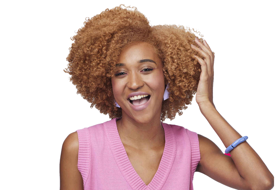 cabelos cacheados coloridos