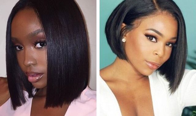 cabelos curtos alisados negras