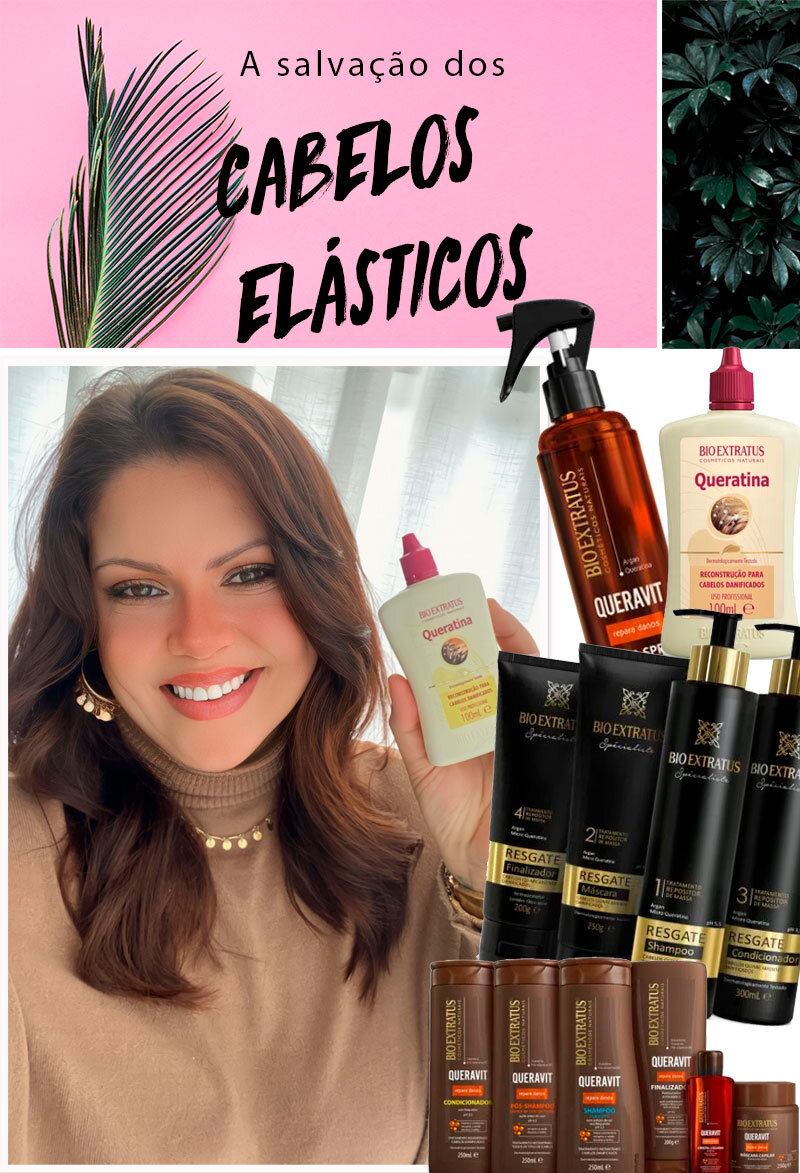 cabelos elásticos