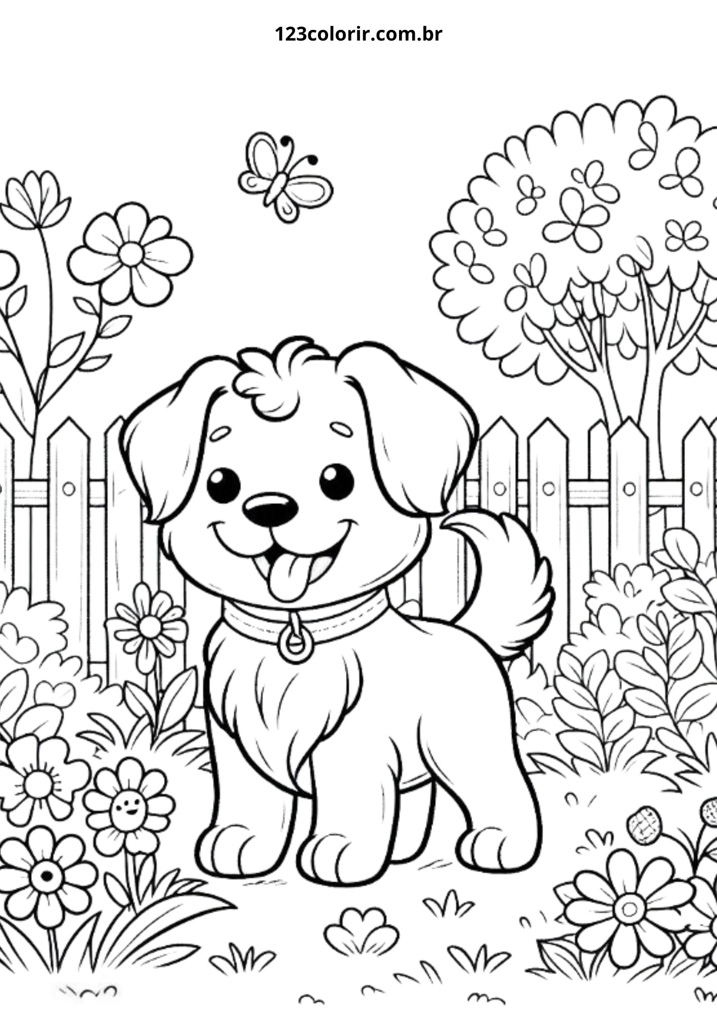 cachorro para pintar