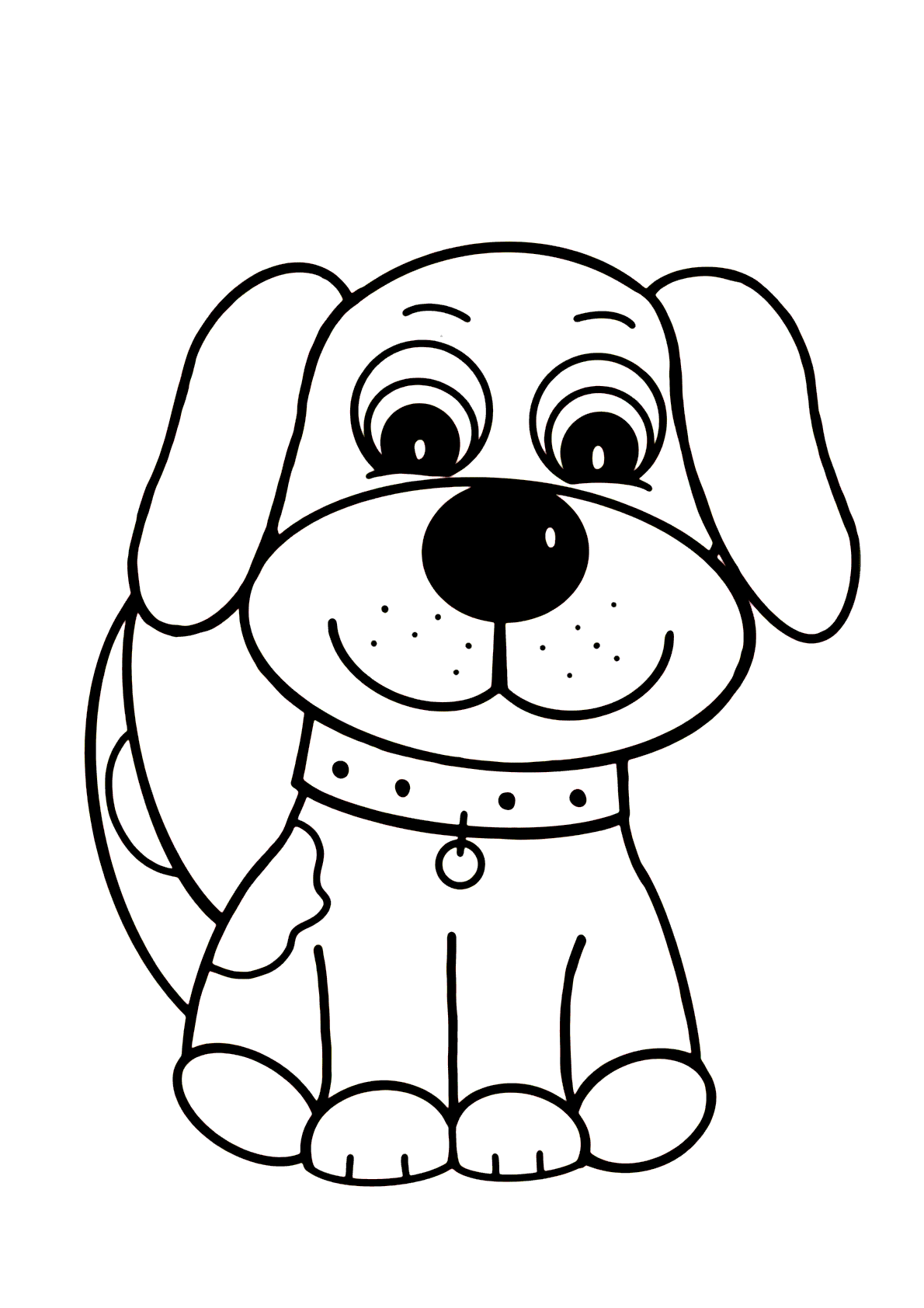 desenho de cão para colorir