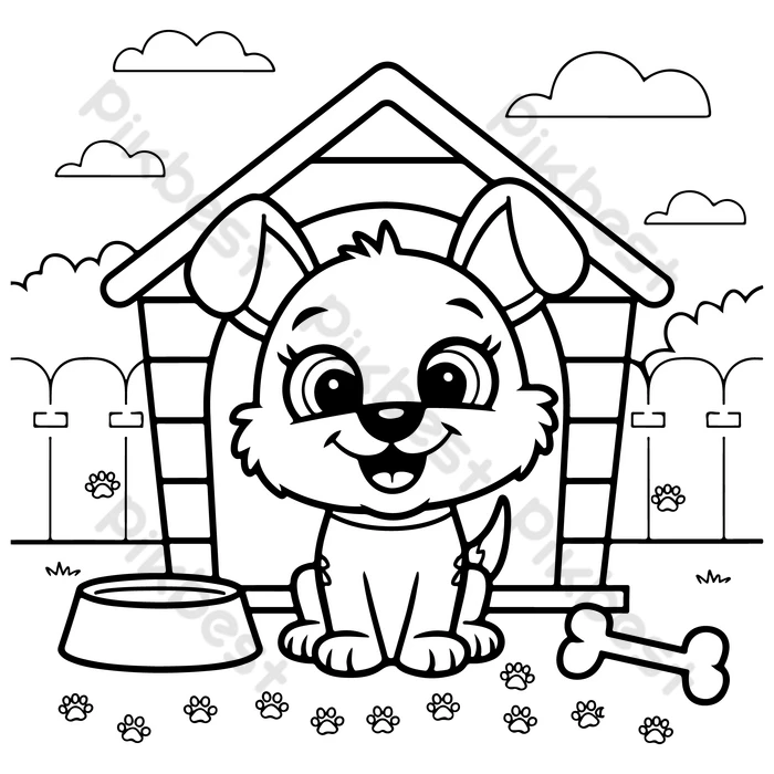 pintura de cachorro