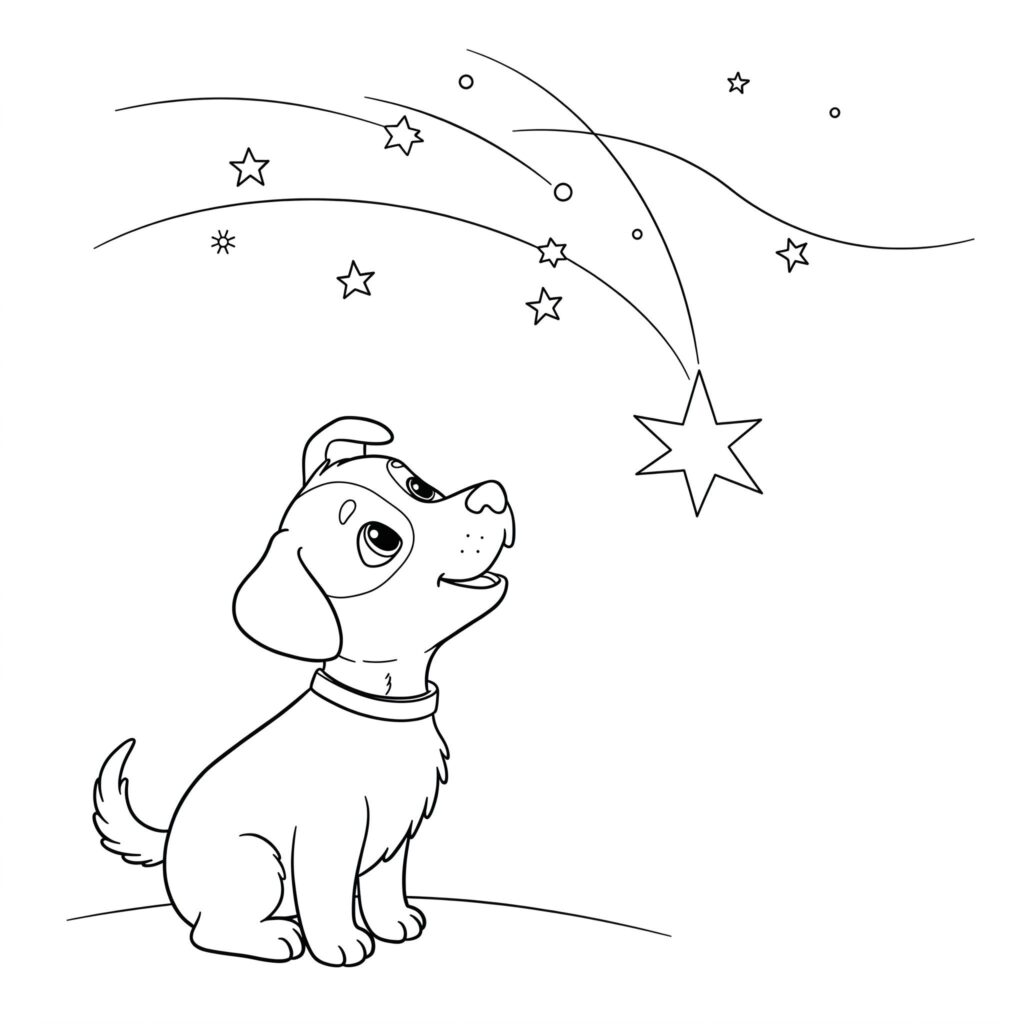 moldes de cachorro para colorir