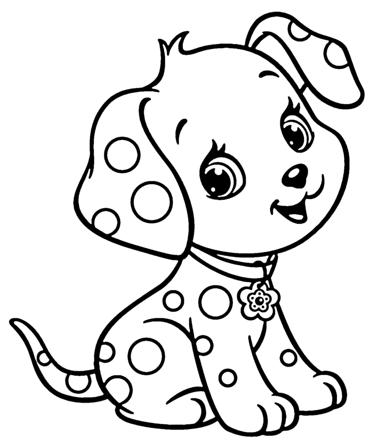 cachorro realista para colorir