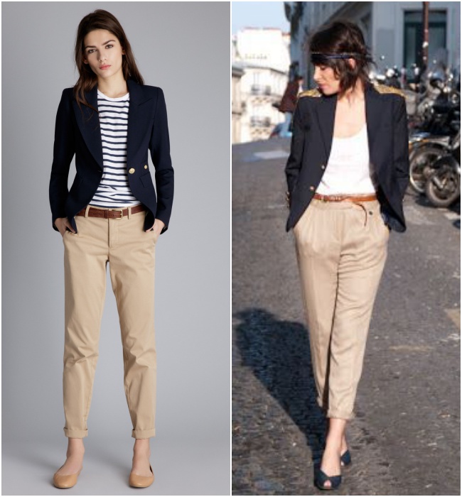 Calça bege feminina skinny