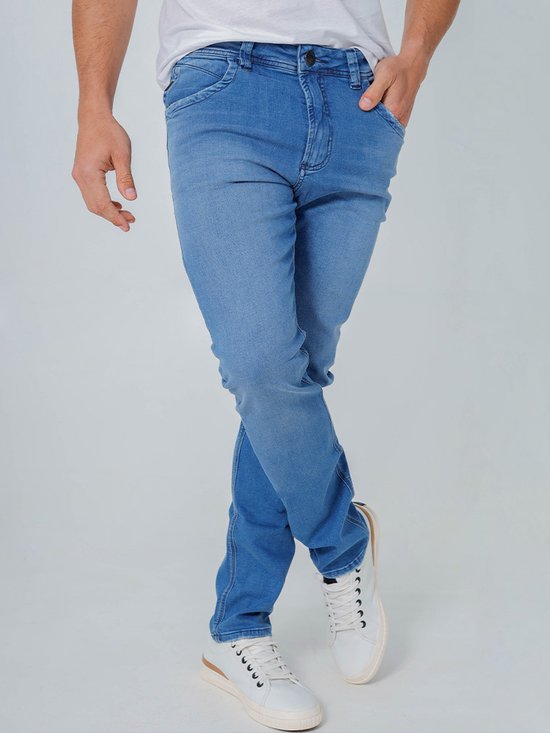 Calça jeans clara masculina slim fit