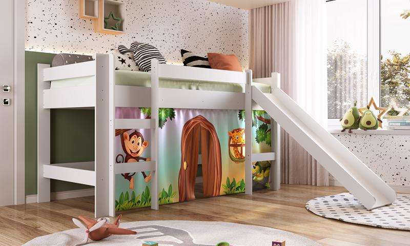 Transforme o Quarto Infantil: Ideias de Decoração com Camas Elevadas e Cabanas