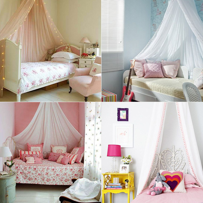 cama com mosquiteiro