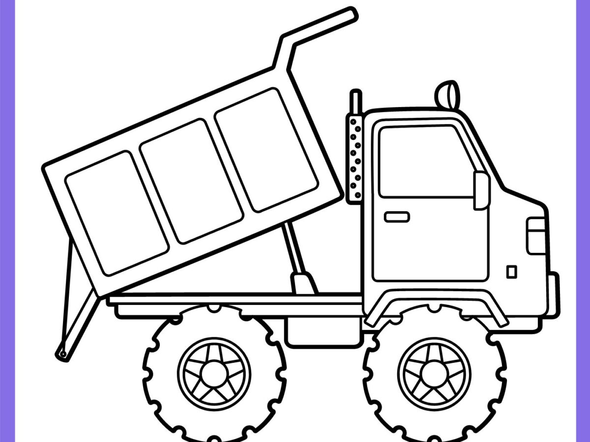 desenho de caminhão betoneira para colorir