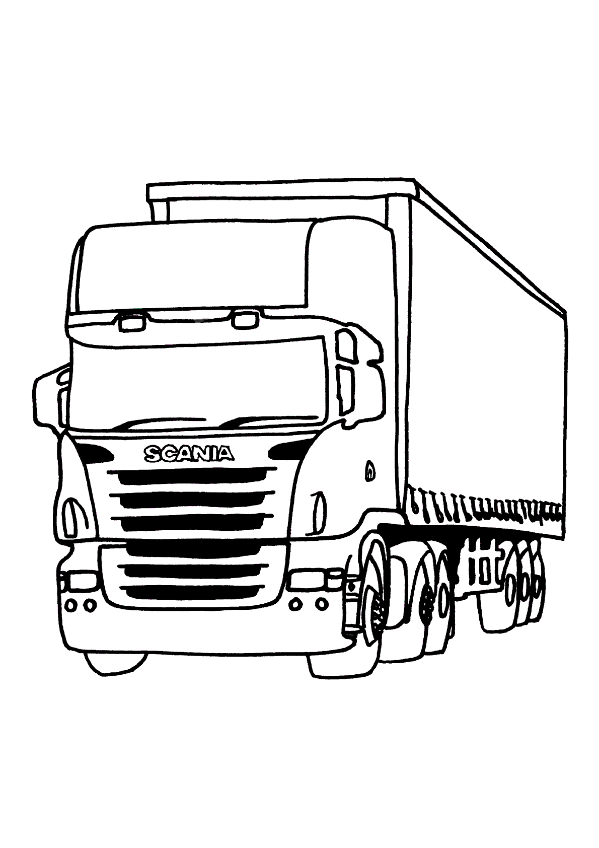 desenho de caminhão betoneira para colorir