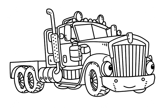 desenho de caminhão para colorir