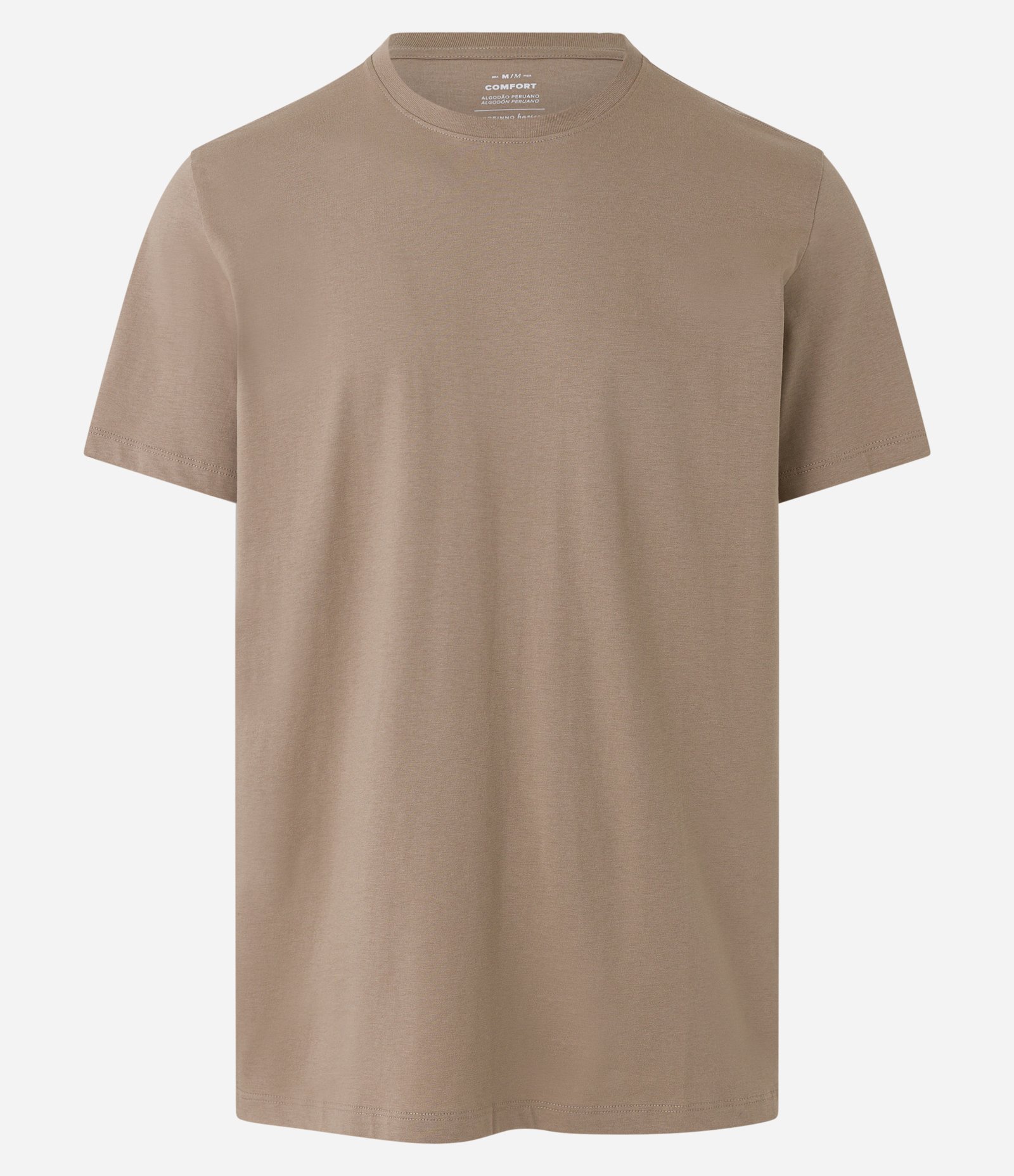 camiseta marrom básica