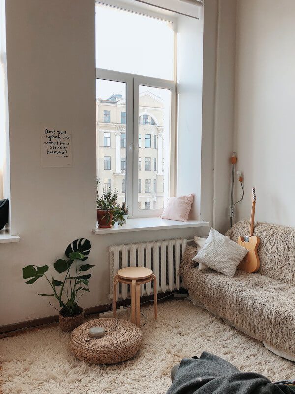 canto de leitura na sala