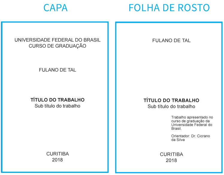 capa de trabalho ensino medio