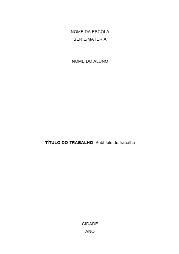 erros comuns ao fazer capa de trabalho escolar