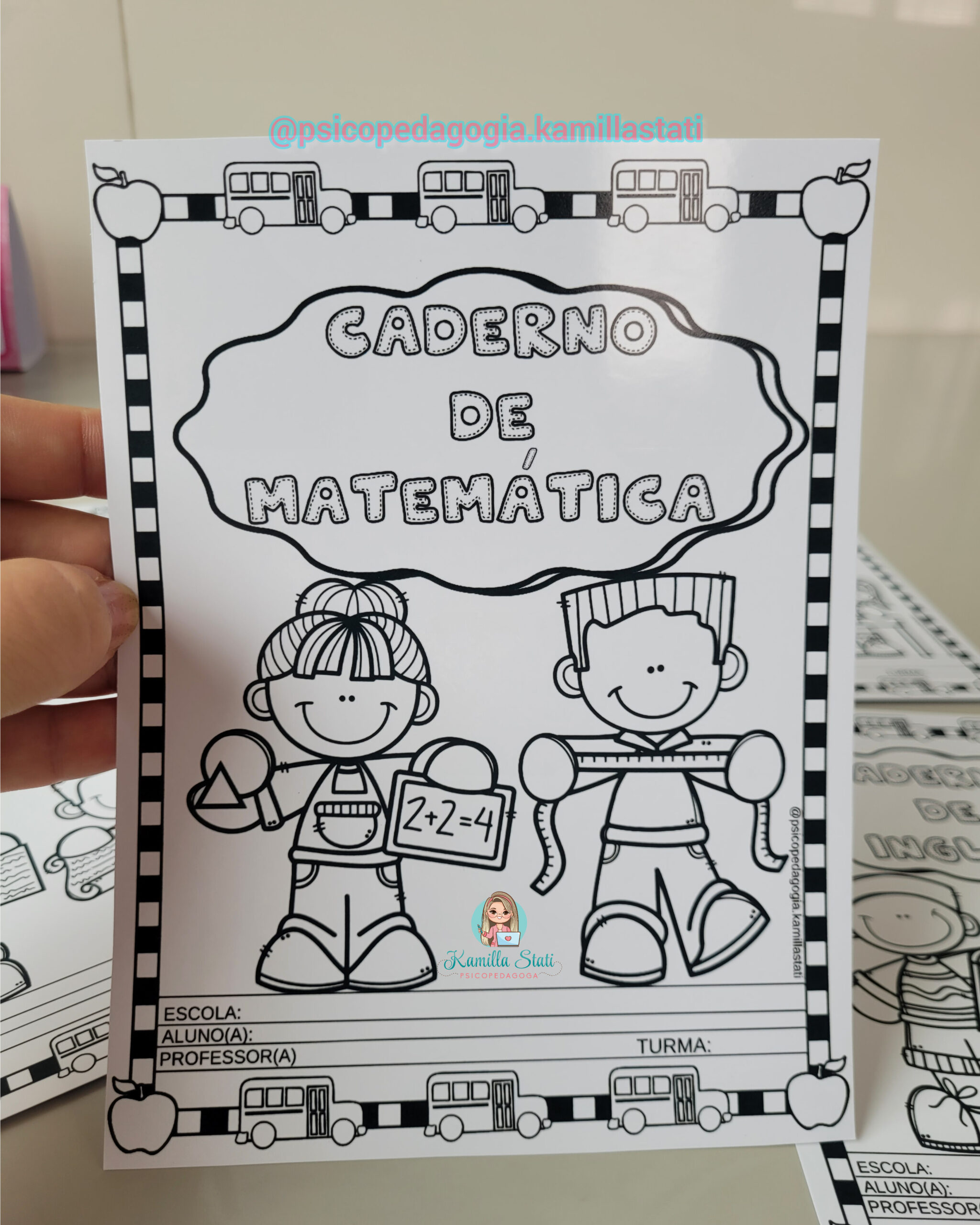 ideias criativas de capas de caderno para colorir