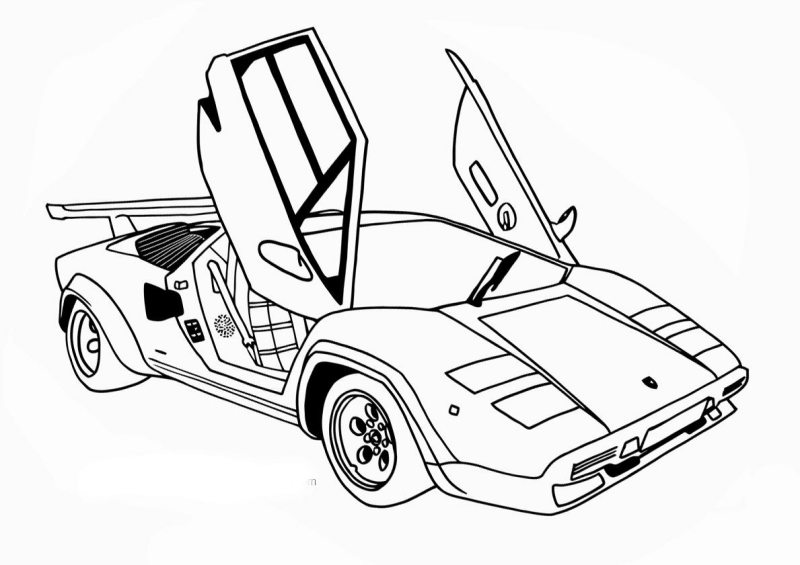 carro de polícia para colorir