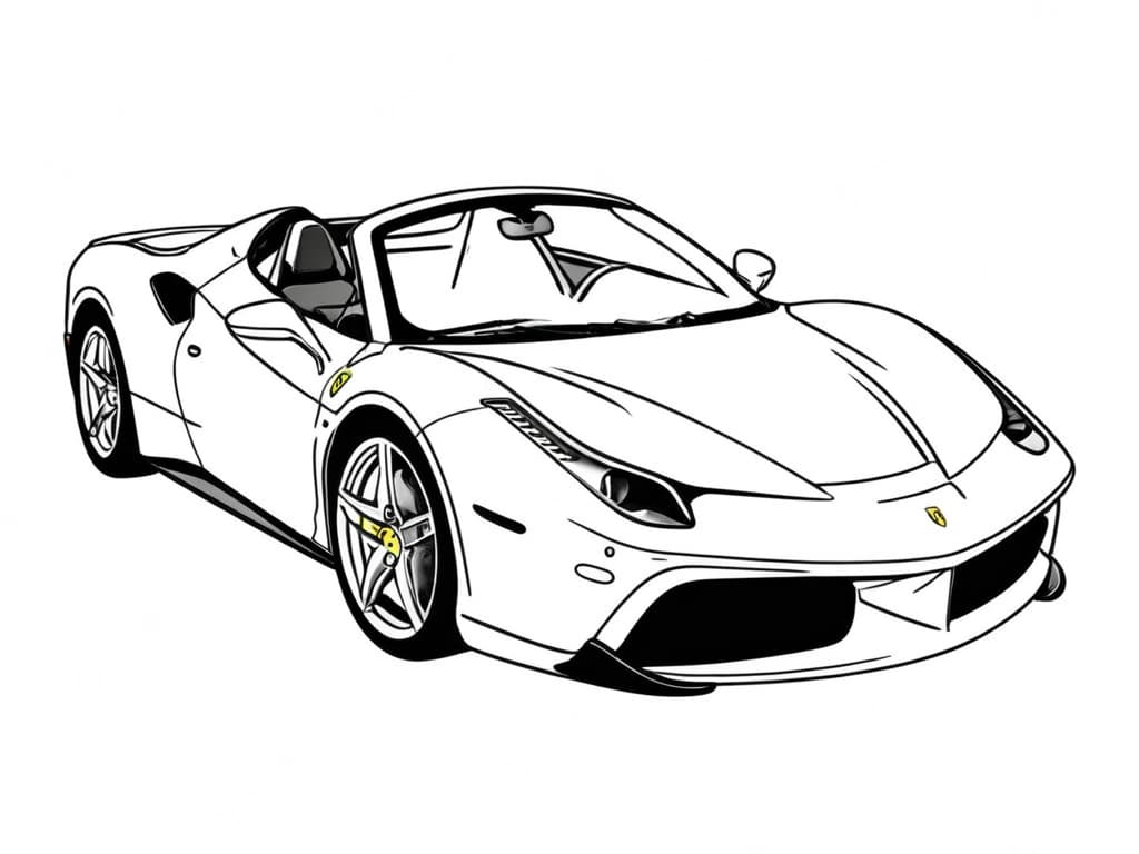 como desenhar carros para colorir