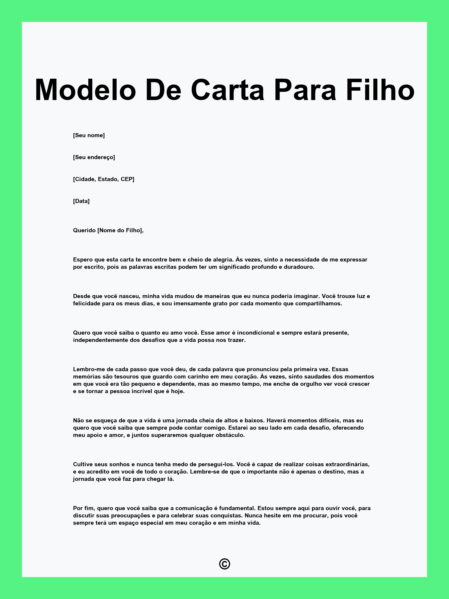 carta aberta para meu filho adulto