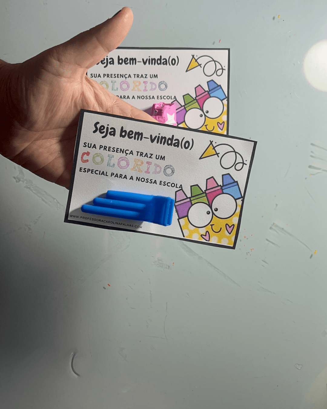lembrancinha de boas vindas para alunos