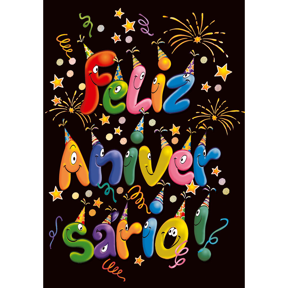 cartão de aniversário feito à mão