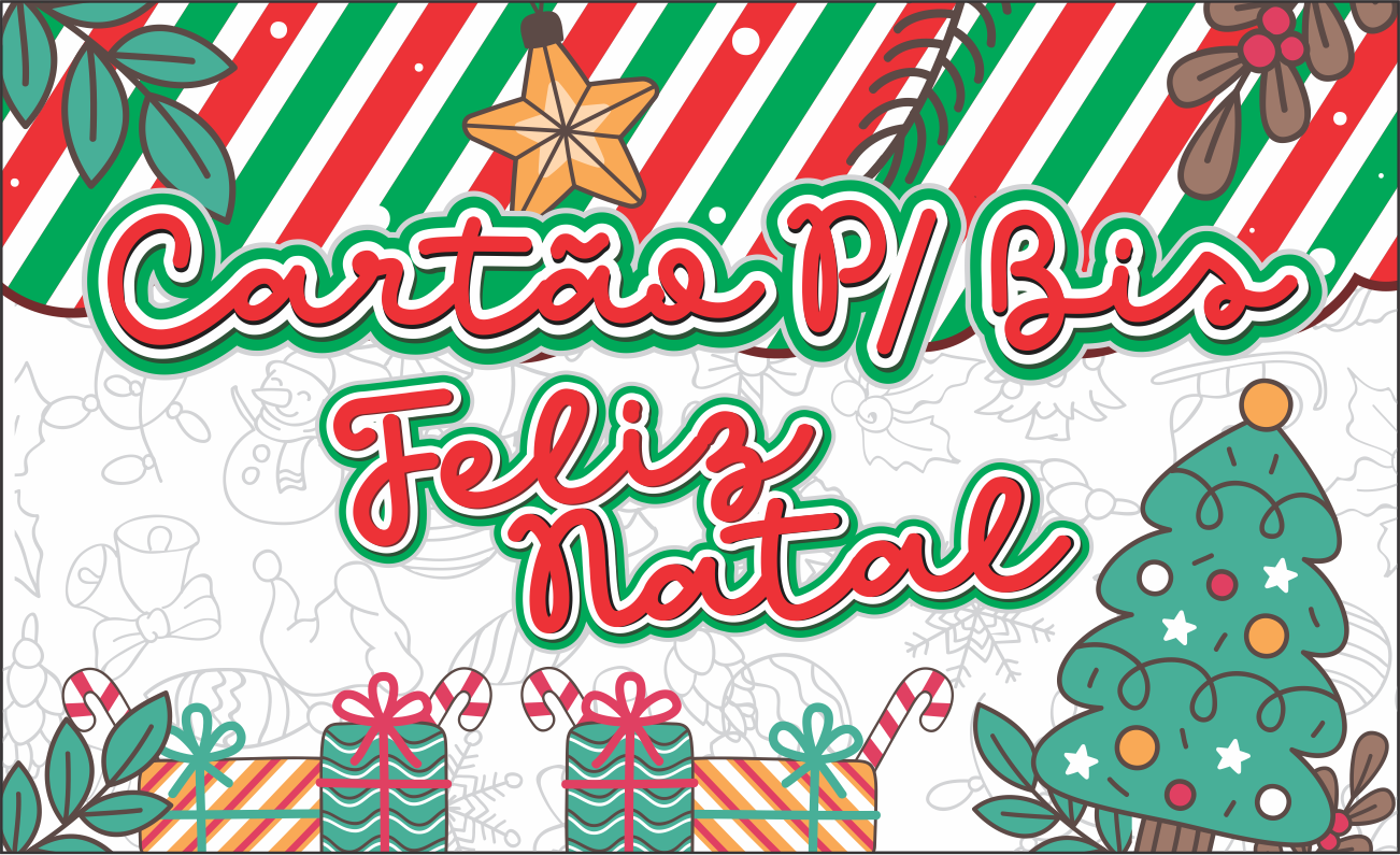 cartão de natal corporativo para imprimir