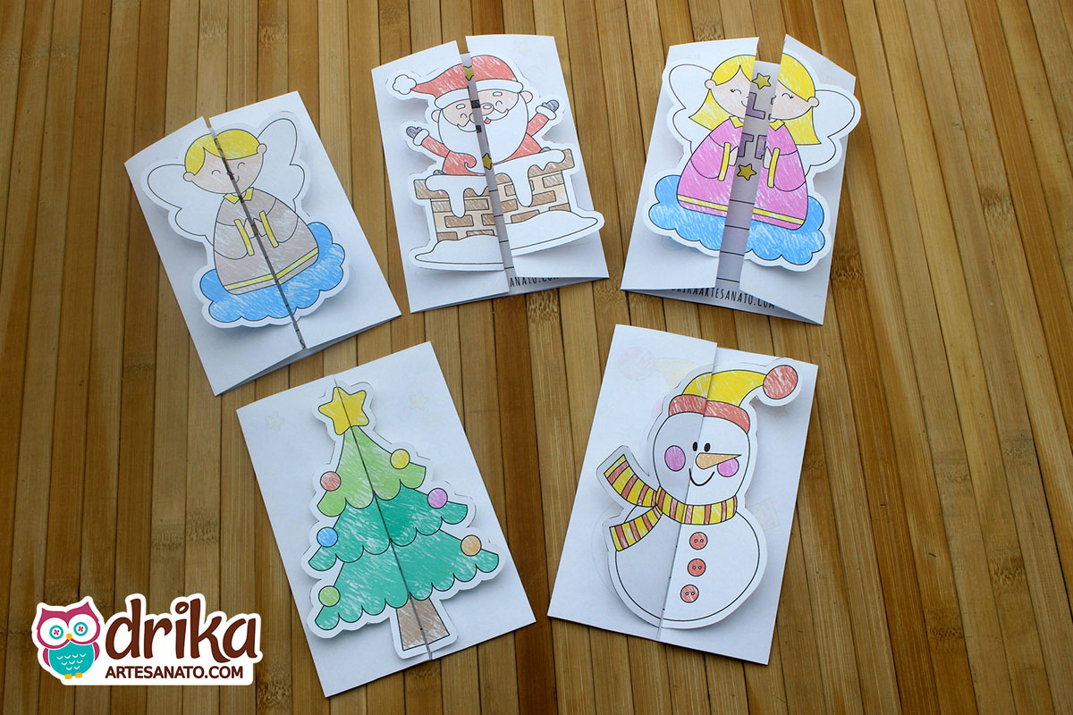 como fazer cartão de natal em casa