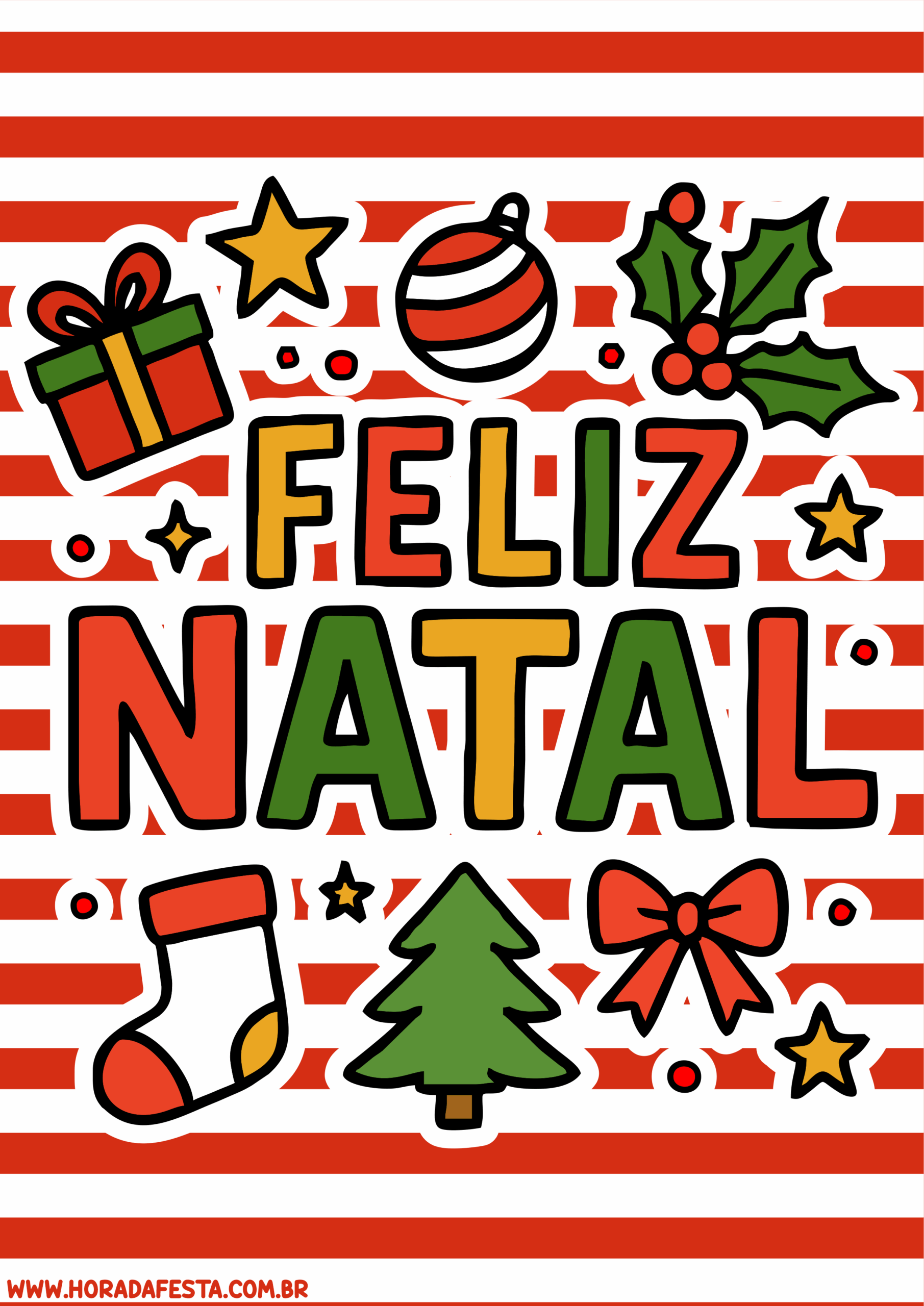 cartão de natal com foto para imprimir