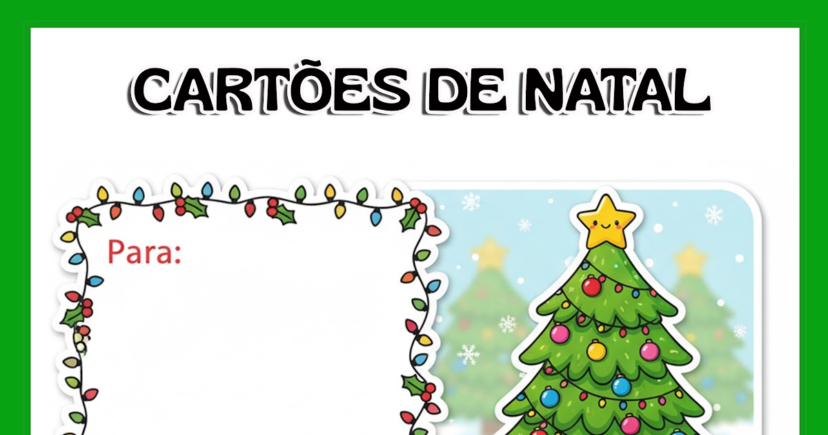 como fazer cartão de natal em casa