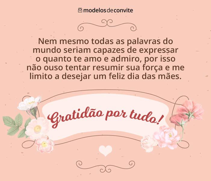 cartão para o dia das mães