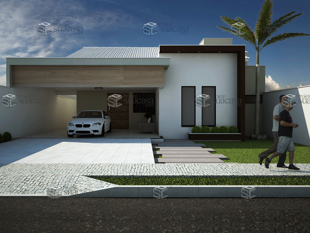 plantas de casas com garagem