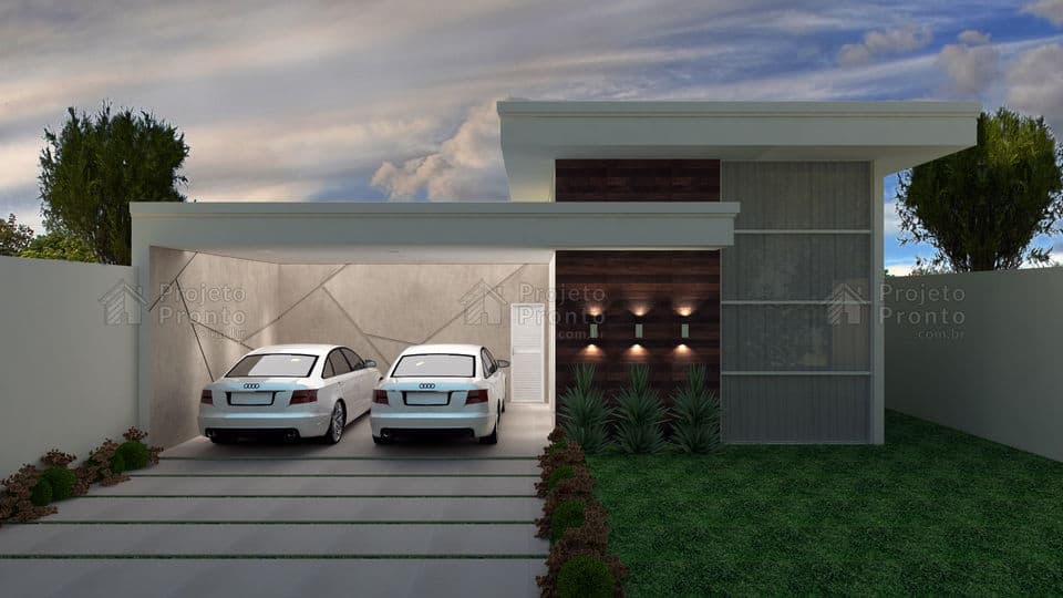 planta casa caixote 2 quartos garagem