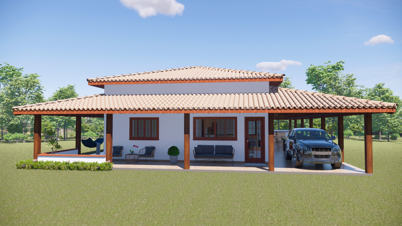 casa de fazenda moderna