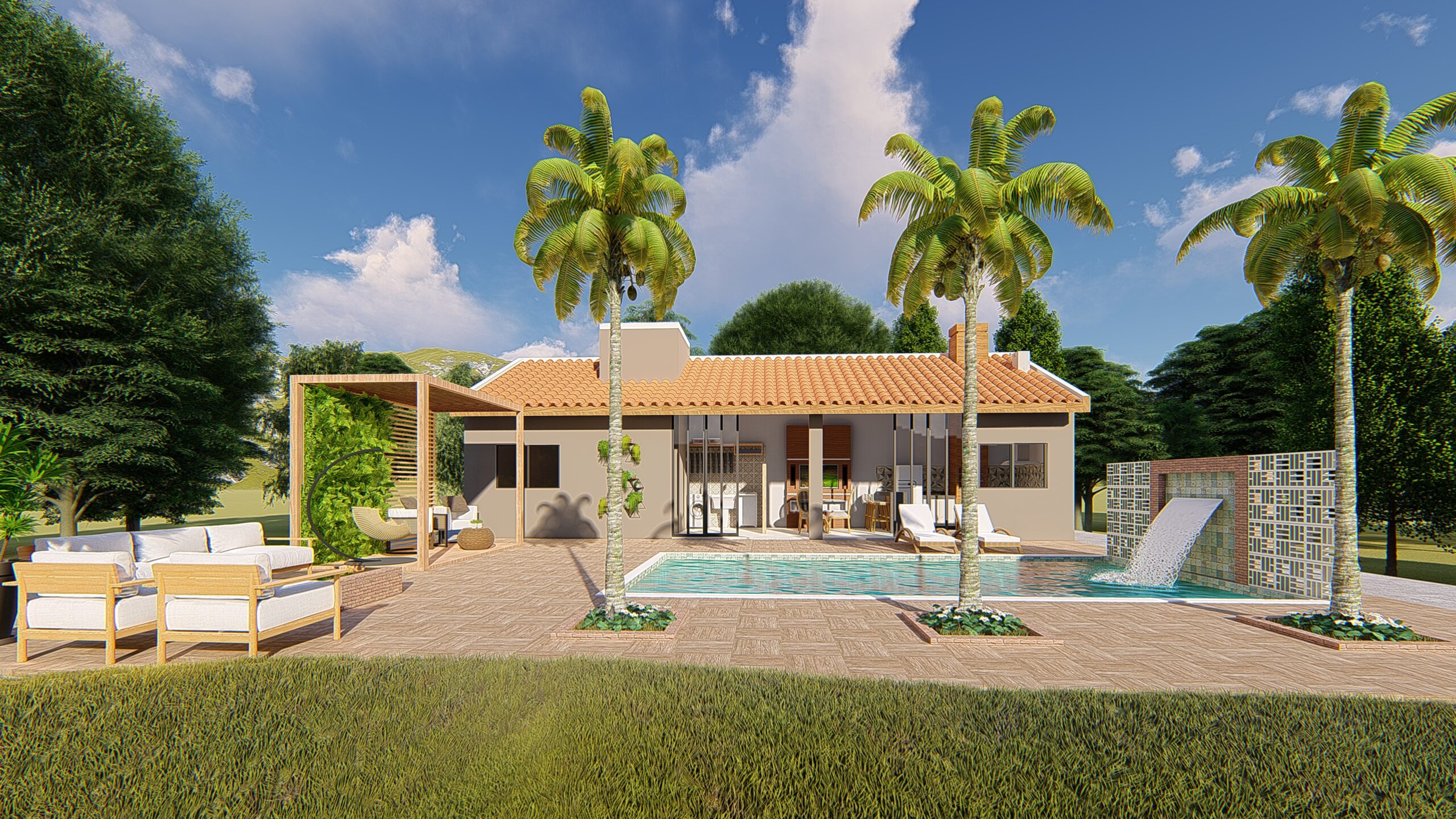 casa de fazenda moderna