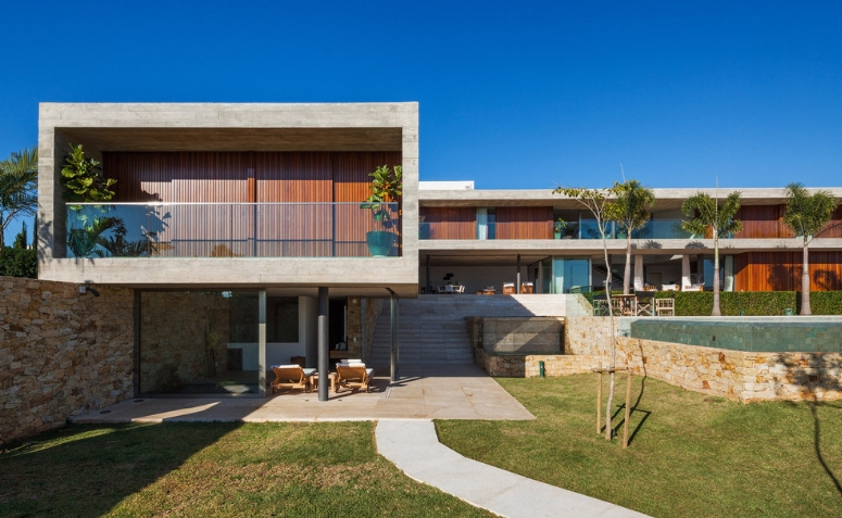 Casa em L para terrenos pequenos