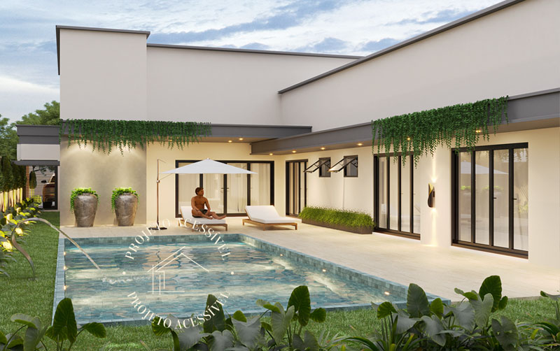 Casa em L simples