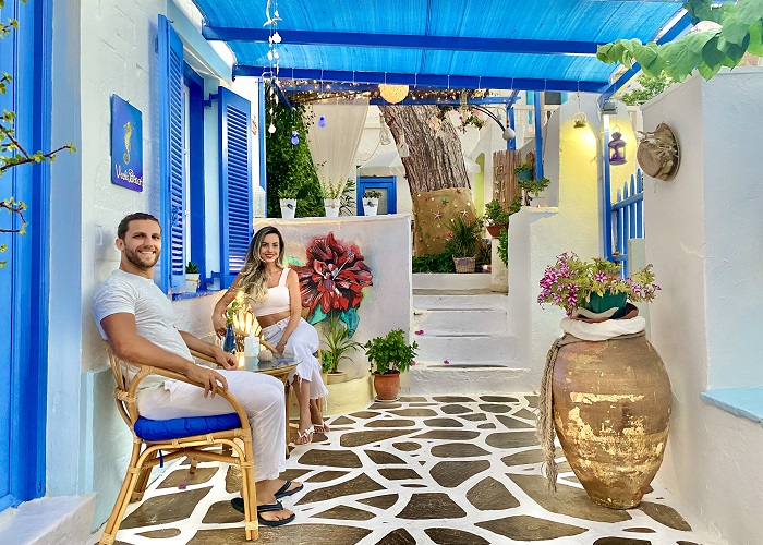 pátios e terraços gregos