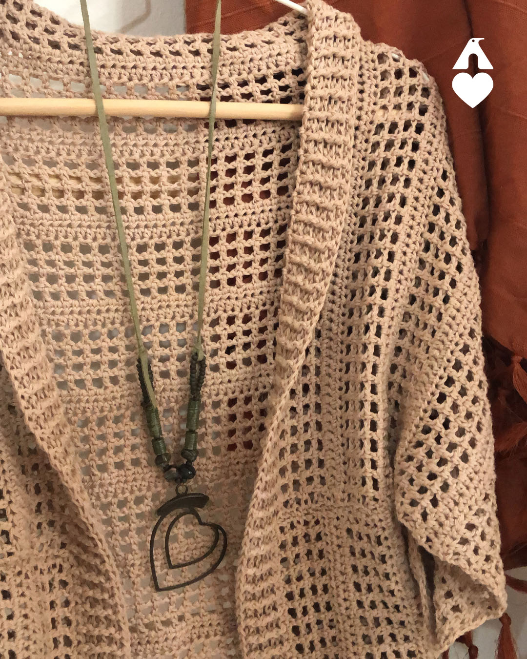 casaco de crochê feminino