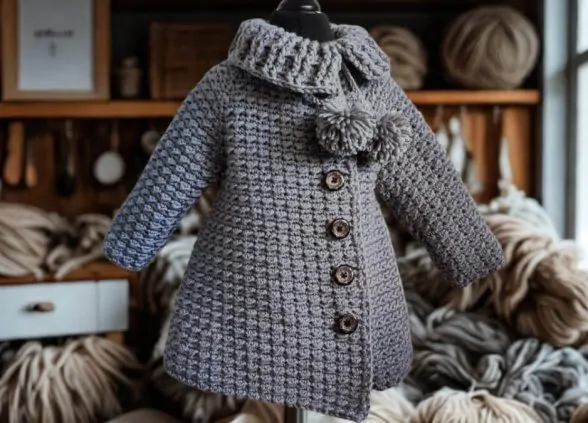 casaco de crochê feminino