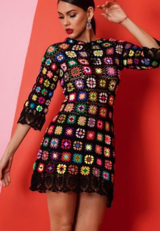 casaco de crochê feminino