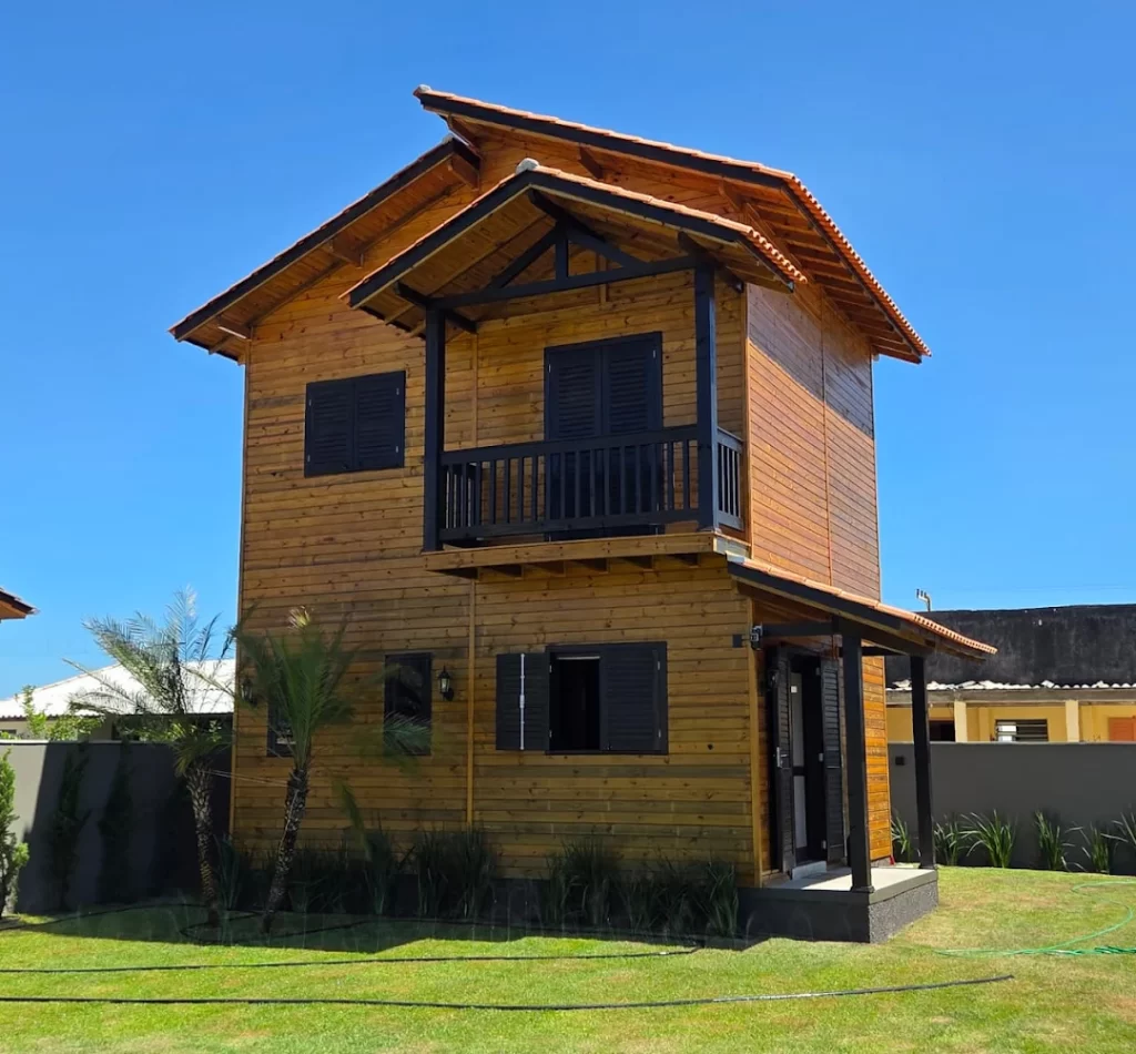 casas pré-fabricadas de madeira de luxo