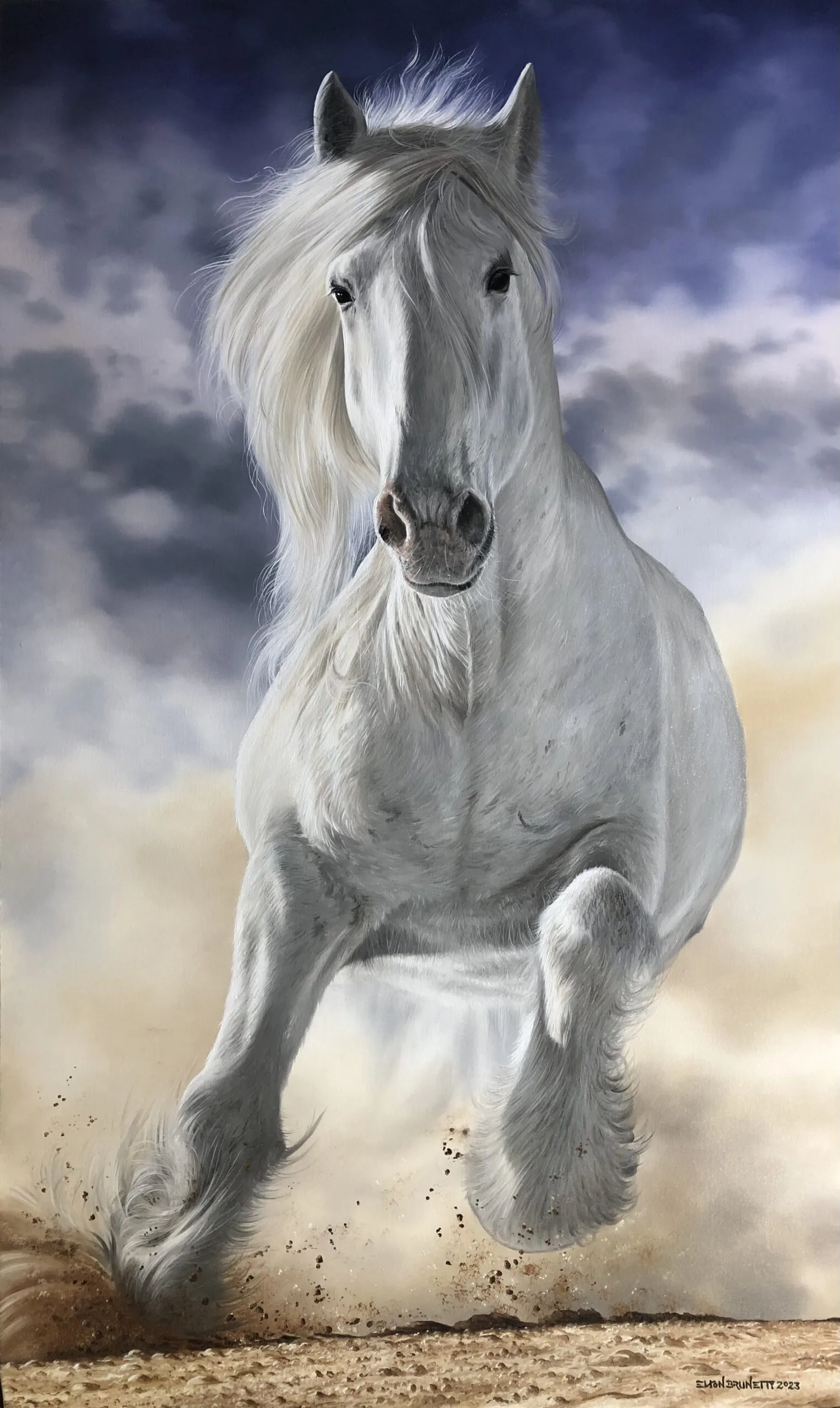 Cavalo branco verdadeiro