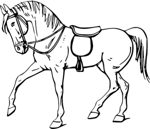 desenhos de cavalos para colorir com flores