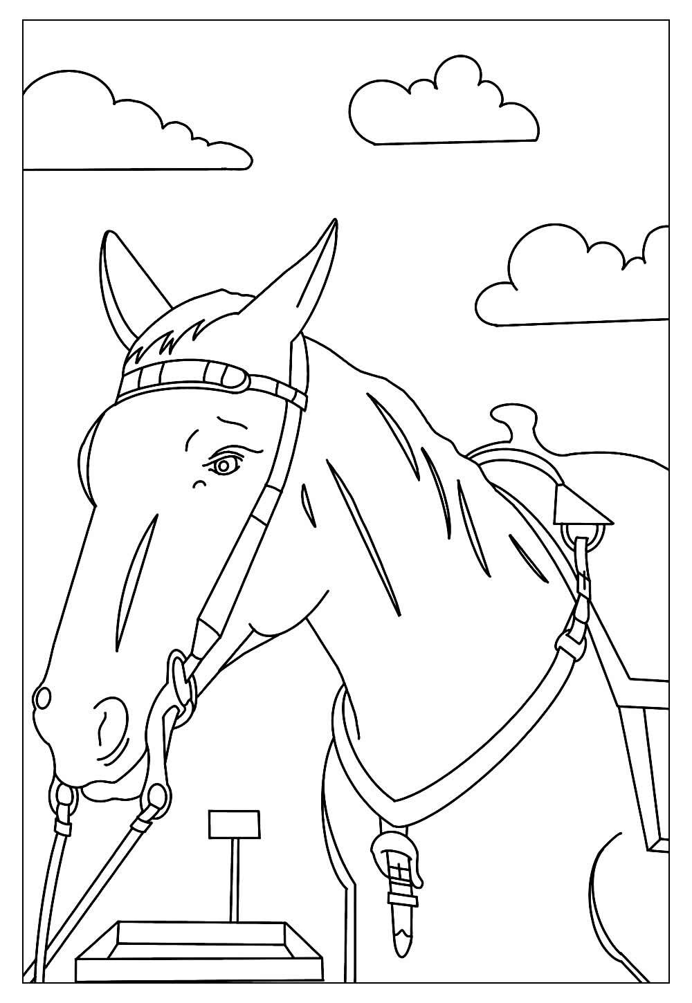 cavalo para colorir