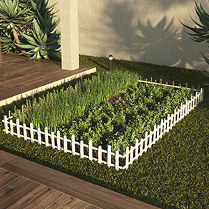 cerca de madeira vs cerca de metal para jardim