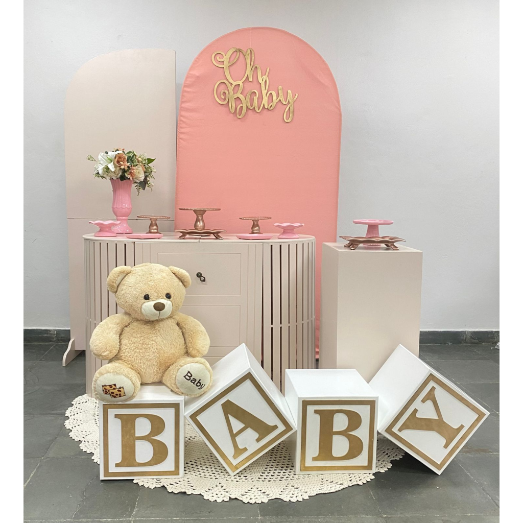 convite chá de bebê menina