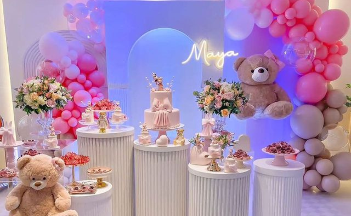 organização chá de bebê menina