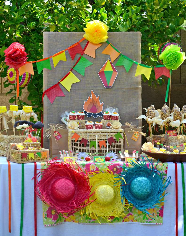 decoracao festa junina cha de cozinha barata