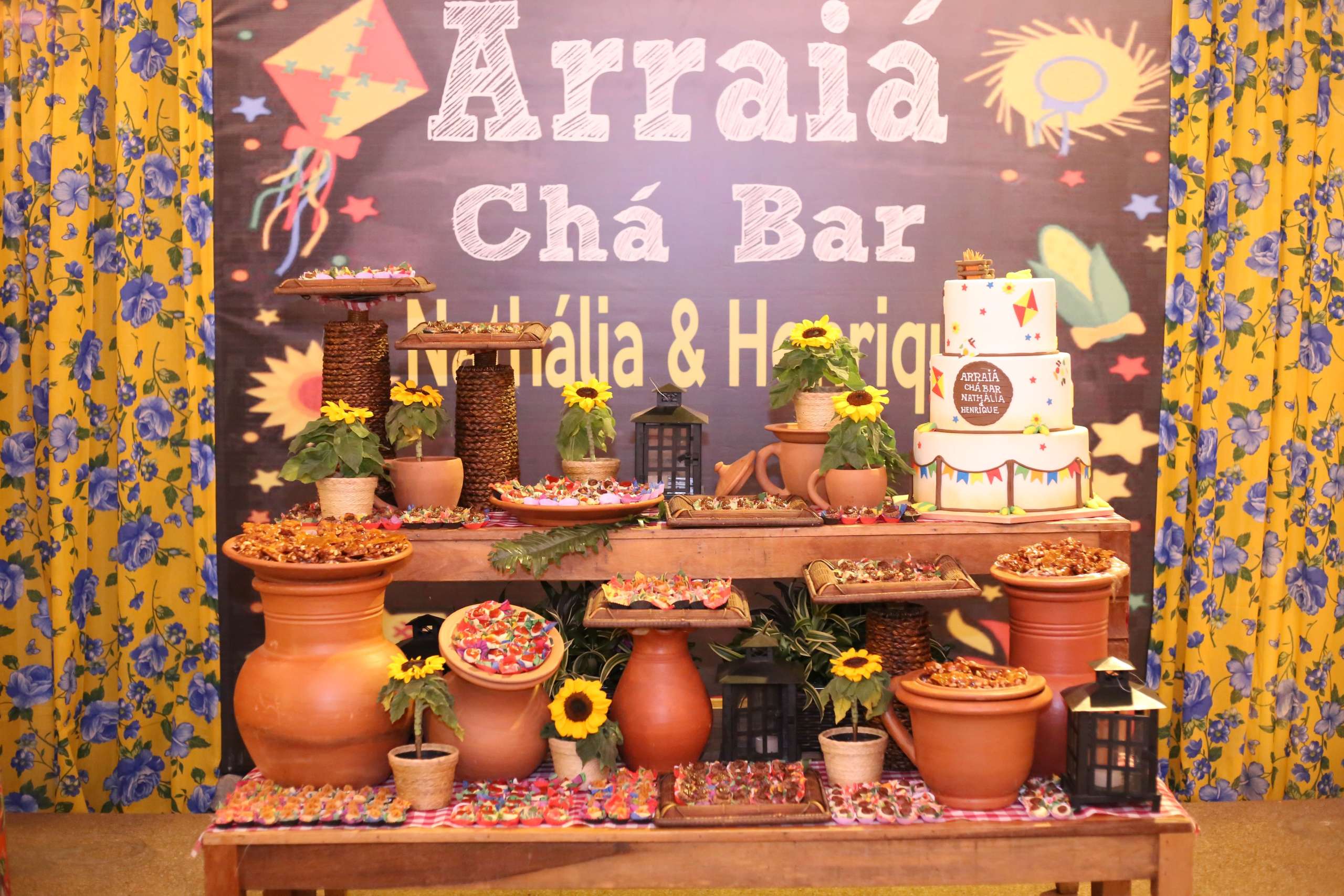 cha de panela junino versus cha bar tradicional