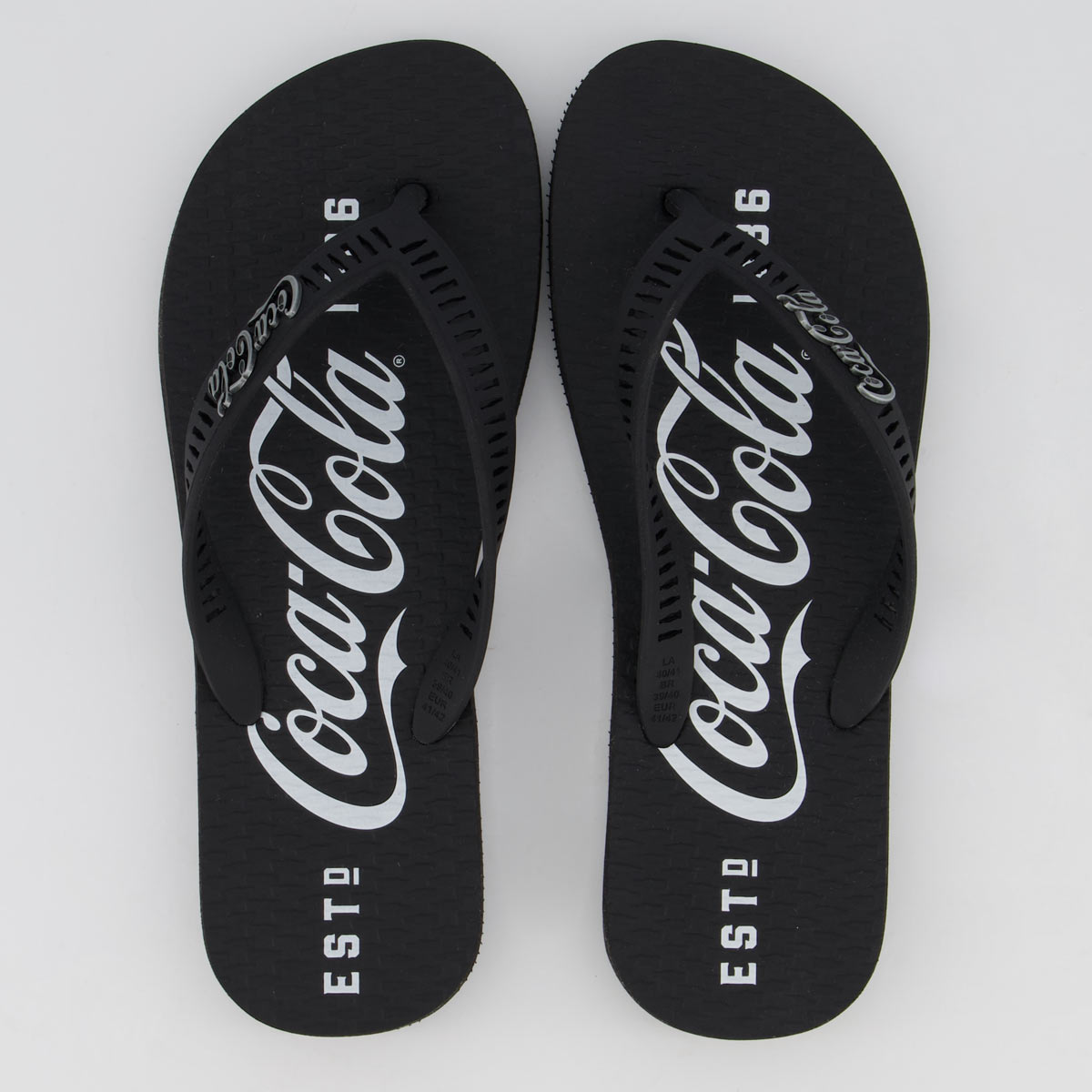 chinelo coca cola slide infantil